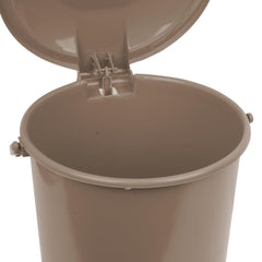 Heart Home Dustbin|Plastic Swinging Lid Dustbin|Pedal Dustbin with Lid|Dustbin for Kitchen|Wet & Dry Waste Pedal Dustbins|Trash Can|10 LTR|Brown
