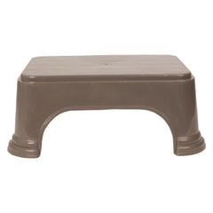 Heart Home Bathroom Stool | Bathroom Plain Square Stool | Plastic Stool For Bathroom | Stool for Kitchen | Bathroom Patla | Support Stool for Bathroom | P6 | Brown