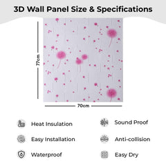 Kuber Industries Foam Brick Pattern 3D Wallpaper for Walls|Soft PE Foam| Easy to Peel, Stick & Remove DIY Wallpaper|Suitable on All Walls|Pack of 2 Sheets, 70 cm X 77 cm