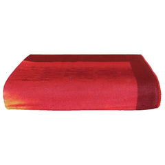 Heart Home Kids Bath Towel|Soft Cotton & Sides Stitched Baby Towel|Microfibered Super Absorbent Sunrise Pattern Towel for Infants,Toddler,55x26 Inch,Pack of 2 (Red)