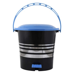 Kuber Industries Pedal Dustbin|Plastic Pedal Dustbin|Kitchen Waste Paper Bin|Dustbin For Bedroom|5 Liter Dustbin|Pack of 3 (Multicolor)