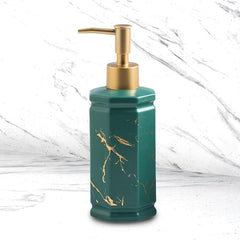 Kuber Industries Liquid Soap Dispenser | Handwash Soap Dispenser | Soap Dispenser for Wash Basin | Shampoo Dispenser Bottle | Bathroom Dispenser Bottle | Pack of 3 | 350 ml | Green