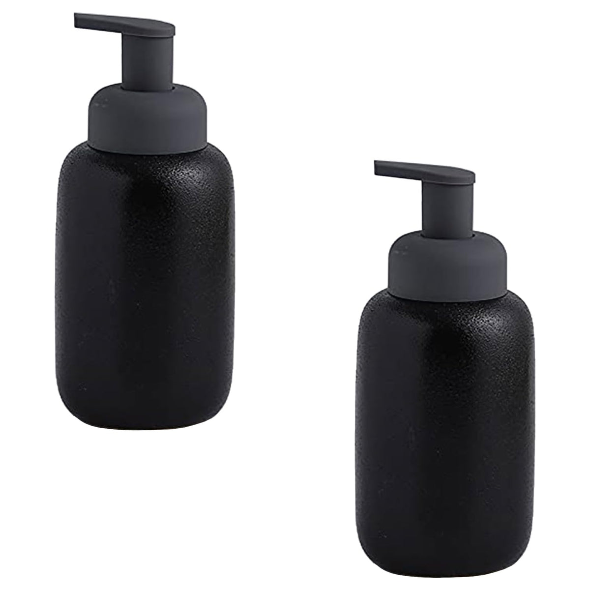 Kuber Industries Liquid Soap Dispenser | Handwash Soap Dispenser | Soap Dispenser for Wash Basin | Shampoo Dispenser Bottle | Bathroom Dispenser Bottle | Pack of 2 | JY00012 | 400 ml | Black
