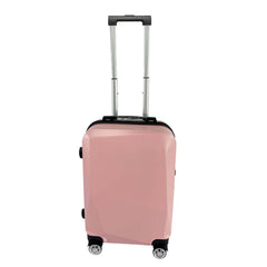 Heart Home 20inch Strong & Lightweight Cabin Trolley Bags with 360 Degree Rotating Wheels | Expandable Carry-On Cabin Luggage Suitcase | Bags for Travelling | 600520PNK-Pink