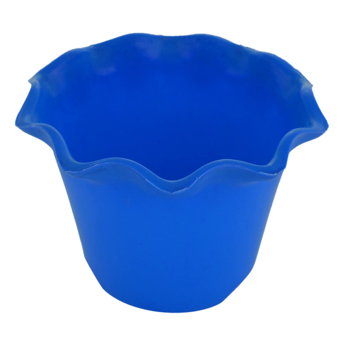 Kuber Industries Flower Pot | Flower Planter Pots for Indoor | Flower Pots for Outdoor | Pot for Garden & Balcony Flowering | Flower Plants Pot | Blossom Flower Pot | 8 Inch | Blue