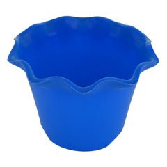 Kuber Industries Flower Pot | Flower Planter Pots for Indoor | Flower Pots for Outdoor | Pot for Garden & Balcony Flowering | Flower Plants Pot | Blossom Flower Pot | 8 Inch | Blue