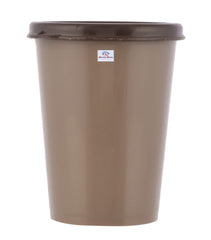 Heart Home Plastic Glass/Tumbler with Lid, 300ml- Set of 6 (Grey & Brown)-HS43HEARTH25691