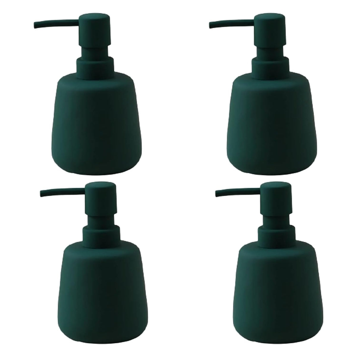 Kuber Industries Liquid Soap Dispenser | Handwash Soap Dispenser | Soap Dispenser for Wash Basin | Shampoo Dispenser Bottle | Bathroom Dispenser Bottle | Pack of 4 | JY00159GN | 260 ml | Green