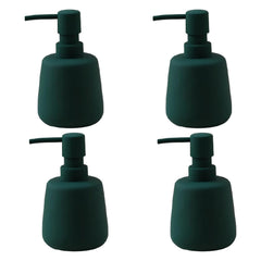 Kuber Industries Liquid Soap Dispenser | Handwash Soap Dispenser | Soap Dispenser for Wash Basin | Shampoo Dispenser Bottle | Bathroom Dispenser Bottle | Pack of 4 | JY00159GN | 260 ml | Green