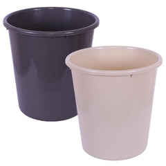 Heart Home Dustbin | Open Dustbin | Plastic Garbage Dustbin | Dustbin For Kitchen | Dustbin For Bathroom | Office Dustbin | Plain Sada Dustbin | 7 LTR | 066 | Pack of 2 | Multi