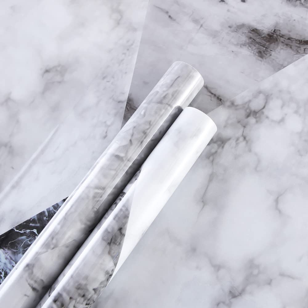Homestic PET Wallpaper for Walls and Furniture of The Living, Bedroom, and Kitchen I Self-Adhesive, Oilproof, and Waterproof I DIY Marble Designer Wall Sticker I Pack of 1 Roll, 60cmx500cm