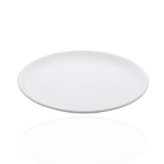 Kuber Industries 3 Pieces Unbreakable Round Plastic Microwave Safe Dinner Plates (White) - CTKTC034596