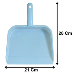 Kuber Industries 10" Plastic Dustpan, Pack of 3, Blue
