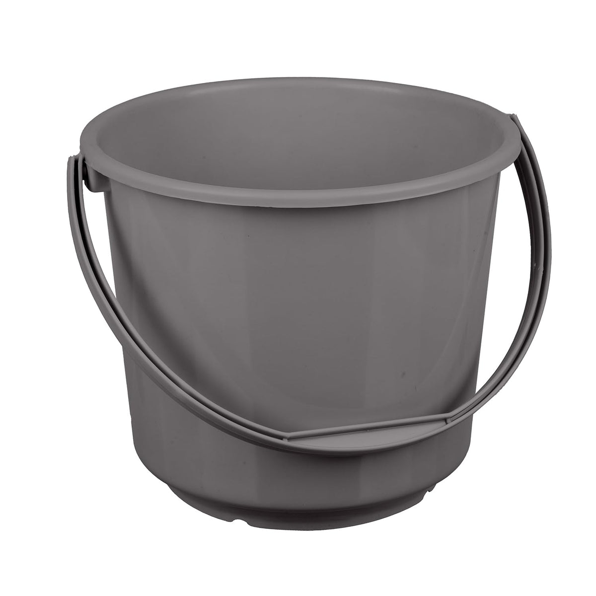 Kuber Industries Bucket | Plastic Bucket for Mopping | Bucket for Cleaning | Storage Container Bucket | Water Storage Bucket | Bathroom Bucket | Plain Bucket | 5 LTR | Gray