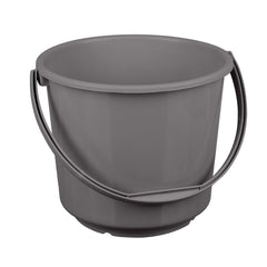Kuber Industries Bucket | Plastic Bucket for Mopping | Bucket for Cleaning | Storage Container Bucket | Water Storage Bucket | Bathroom Bucket | Plain Bucket | 5 LTR | Gray