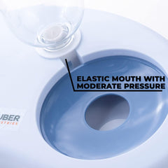 Kuber Industries Animal Feeding Plastic 2 in 1 Pet Bowls | Cat & Dog Bowl | Small/Medium Size Pet Feeding Bowl | Non-Toxic & 100% Safe for Pets (Pack of 6) | Blue