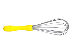 Kuber Industries Hand Blender|Handheld Stainless-Steel Wire Whisk Perfect for Blending, Whisking, Beating, Stirring,Pack of 3 (Yellow)