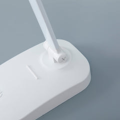 Kuber Industries Folding Mobile Phone Stand Lamp|White Light USB Plug-in|Led Table Lamp (White)