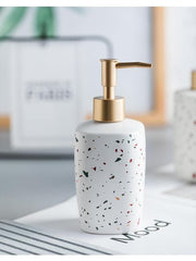 Kuber Industries Liquid Soap Dispenser | Handwash Soap Dispenser | Soap Dispenser for Wash Basin | Shampoo Dispenser Bottle | Bathroom Dispenser Bottle | 15 Piece Set | Pack of 5 | ZX027WT | White