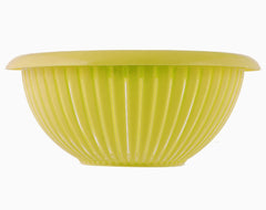 Heart Home Multifunctional Plastic Drain Strainer, Colander, Washing Basket for Home Kitchen Supplies - Pack of 2 (Green)-50HH01863