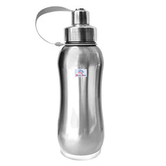 Heart Home Stainless Steel Insulated Water Bottle with Strainer for Home & Traveling, 1Ltr.Pack of 2 (Silver) 54HH4314.