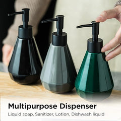 Kuber Industries Liquid Soap Dispenser | Handwash Soap Dispenser | Soap Dispenser for Wash Basin | Shampoo Dispenser Bottle | Bathroom Dispenser Bottle | Pack of 5 | 250 ml | Gray