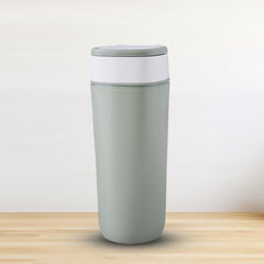 Urbane Home Anti-Fall Insulated Coffee Tumbler with Suction Bottom | Leak-Proof Stainless Steel Tumbler | Coffee Tumbler with Lid and Handle | 480 ML | Green
