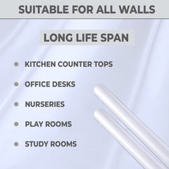 Kuber Industries PET Wallpaper for Walls | Self-Adhesive, Oilproof, and Waterproof | DIY Marble Designer Wall Sticker I Pack of 1 Roll, 60cmx500cm