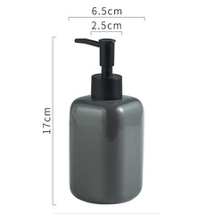 Kuber Industries Liquid Soap Dispenser | Handwash Soap Dispenser | Soap Dispenser for Wash Basin | Shampoo Dispenser Bottle | Bathroom Dispenser Bottle | 300 ML | Gray