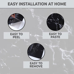 Kuber Industries Marble Design Wall Sticker for Walls | Marble Pattern| Easy to Peel, Stick & Remove DIY Wallpaper | Suitable on All Walls | Pack of 2 Roll,60 cm x 500 cm