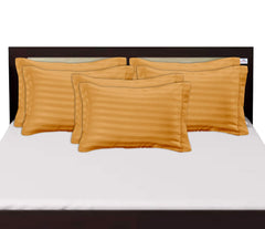 Heart Home Lining Design Breathable & Soft Cotton Pillow Cover/Protector/Case- 18x28 Inch, Set of 6 (Coffee)-HS43HEARTH26765