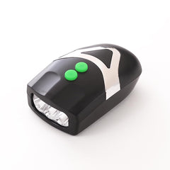 Kuber Industries Cycling Safety Lights|Bicycle Light Battery Powered|Fits On Any Road Bikes-Pack of 6 (Black)