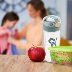 Homestic Water Bottle for Kids | Printed Designs for Kids | Plastic Sipper Bottle for Kids | Food Grade Plastic | One Click Open Flip Lid | Transparent, Leak Proof, BPA Free | 420 ml