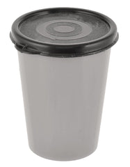 Heart Home Plastic Glass/Tumbler with Lid, 300ml- Set of 6 (Grey & Brown)-HS43HEARTH25691
