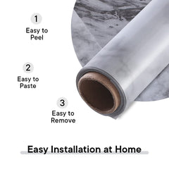 Homestic PET Wallpaper for Walls and Furniture of The Living, Bedroom, and Kitchen I Self-Adhesive, Oilproof, and Waterproof I DIY Marble Designer Wall Sticker I Pack of 1 Roll, 60cmx500cm