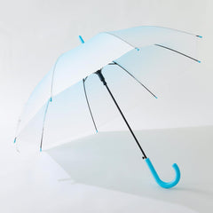 Kuber Industries Transparent Umbrella For Men & Women|Automatic Umbrella For Rain-Pack of 6 (Blue)