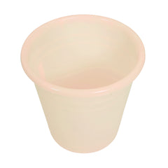 Kuber Industries Plastic Dustbin|Portable Garbage Basket & Round Trash Can for Home,Kitchen,Office,College,7 Ltr,Pack of 3 (Cream)