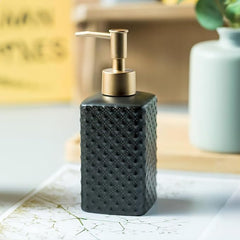 Kuber Industries Liquid Soap Dispenser | Handwash Soap Dispenser | Soap Dispenser for Wash Basin | Shampoo Dispenser Bottle | Bathroom Dispenser Bottle | Pack of 5 | 350 ml | Black