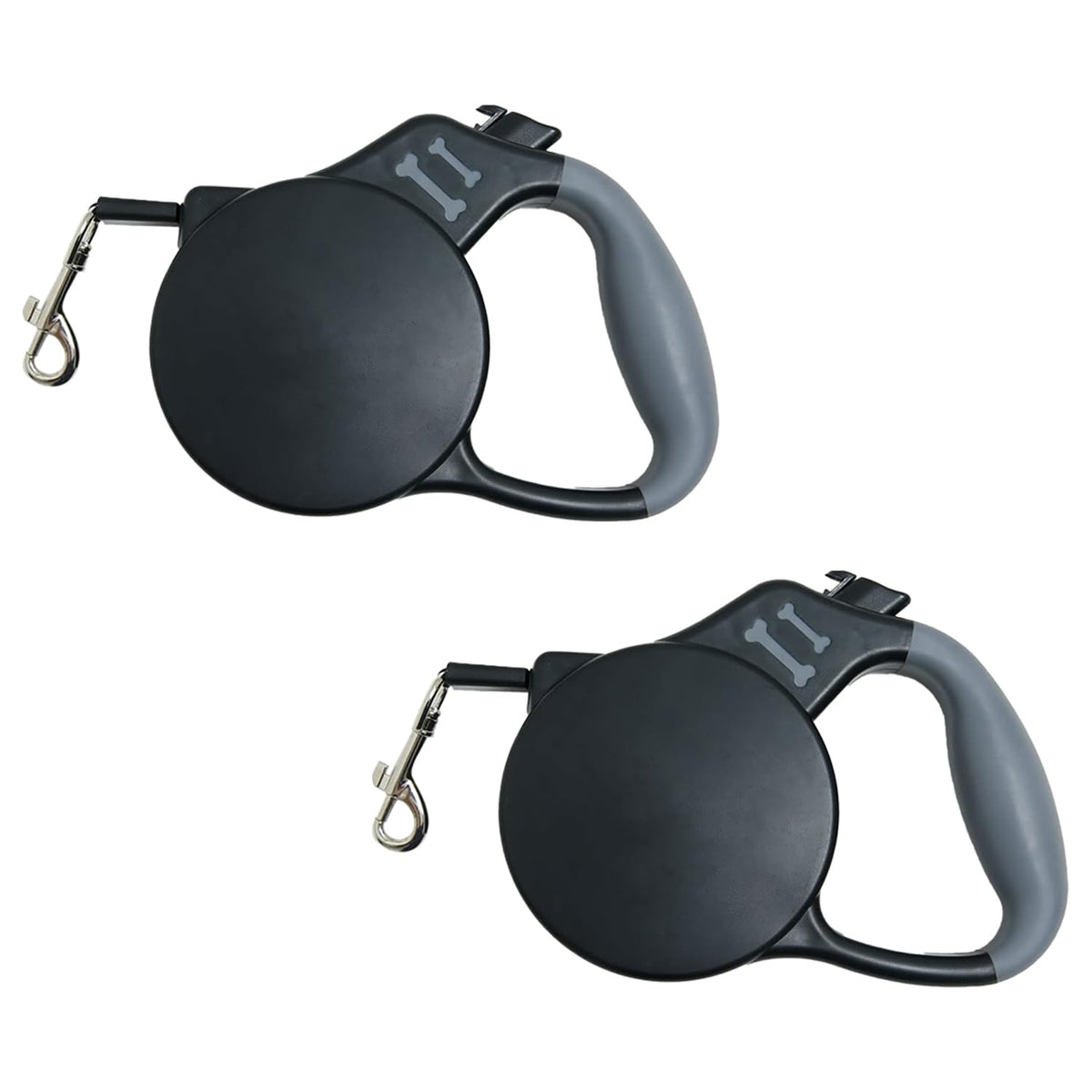 Homestic Retractable Dog Leash|One Button Break with Safety Lock|Automatic & Non-Slip Handle|Soft Padded Handle for Comfortable Grip|Pet Training & Walking Accessory|Black