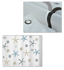 Kuber Industries Shower Curtain | PEVA Shower Curtain | Bath Drape | Shower Curtain for Bathroom | AC Shower Curtain | Shower Curtain for Hotel-Home with 12 Hooks | FQ003MC | Multicolor