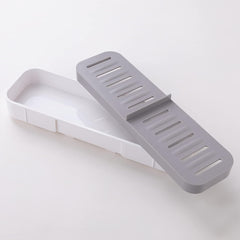 Kuber Industries Plastic Soap Dish with hooks|1322|Pack of 3|White