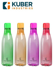 Kuber Industries BPA Free Plastic Water Bottles | Unbreakable, Leak Proof, 100% Food Grade Plastic | for Kids & Adults | Refrigerator Plastic Bottle Set of 4|Assorted (Pack of 5)