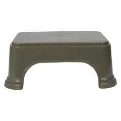 Heart Home Bathroom Stool | Bathroom Plain Square Stool | Plastic Stool For Bathroom | Stool for Kitchen | Bathroom Patla | Support Stool for Bathroom | P6 | Pack of 3 | Gray