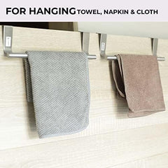 Kuber Industries Tissue Paper Holder|Wall Mount Napkin Holder|Multipurpose Cloth & Tissue Paper Holder|Stainless Steel|Easy Installation|Bathroom & Kitchen Organizer|ZT-2078|Set of 2|Grey(Pack of 4)
