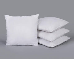 Kuber Industries Microfibre 4 Pieces Cushion Filler Set 16"X16" (White) - Ctktc40736