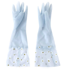 Homestic Pack of 4 Multi-Purpose Hand Gloves For Kitchen Cleaning, Bathroom Cleaning & Gardening|Reusable Gardening Gloves||Non-Slippery & Durable |9051|Jelly Blue