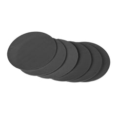 Heart Home Coaster | Round Drink Coasters | Foam Tea Coasters for Kitchen | Coasters for Dining Table | Office Desk Coasters | Lining Round Coaster | 6 Piece Set | Gray