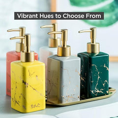 Kuber Industries Liquid Soap Dispenser | Handwash Soap Dispenser | Soap Dispenser for Wash Basin | Shampoo Dispenser Bottle | Bathroom Dispenser Bottle | Pack of 2 | ZX032GY | 320 ml | Gray
