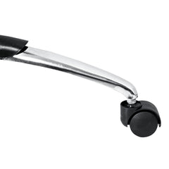 Kuber Industries Ergonomic Office Chairs for Work From Home | Comes with Manual Height Adjustable, Armrest, Headrest & Lumbar Support | Comfy Study Chair for Students with Wheels | Black & Maroon Seat