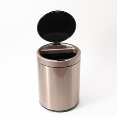 Urbane Home Sensor Dustbin | Round Sensor Dustbin | Touchless Trash Can | Smart Dustbin for Bedroom-Office-Living Room | Automatic Garbage Can | HN-ZY-RG-9L | Rose Gold